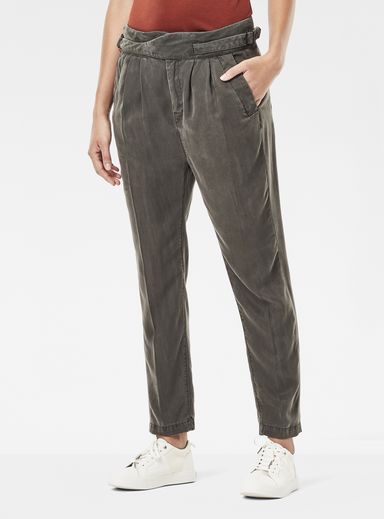 Bronson Army Mid Waist Boyfriend Chino